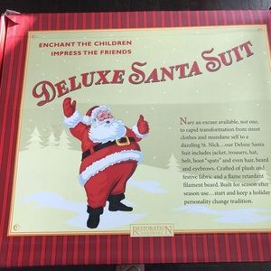 Restoration Hardware Deluxe Santa Suit Christmas